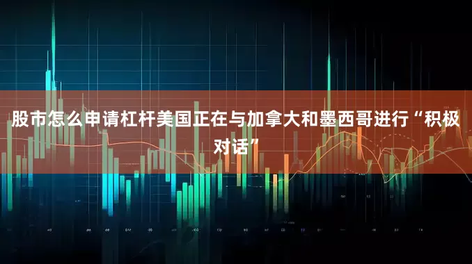 股市怎么申请杠杆美国正在与加拿大和墨西哥进行“积极对话”