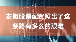 安徽股票配资照出了这条路有多么的艰难